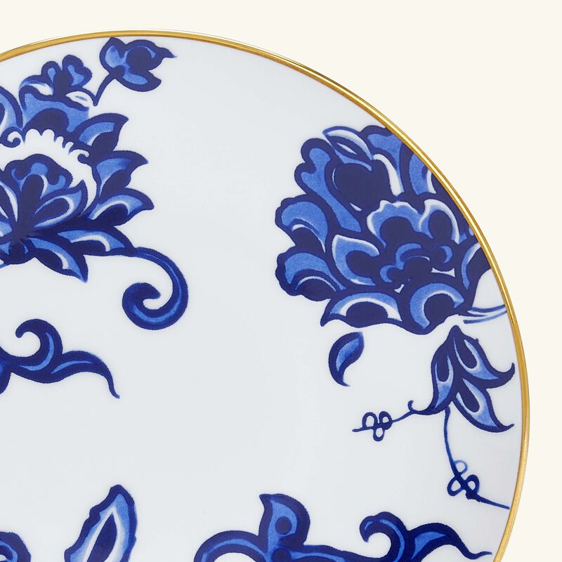bernardaud prince bleu bread   butter plate round blue 16cm