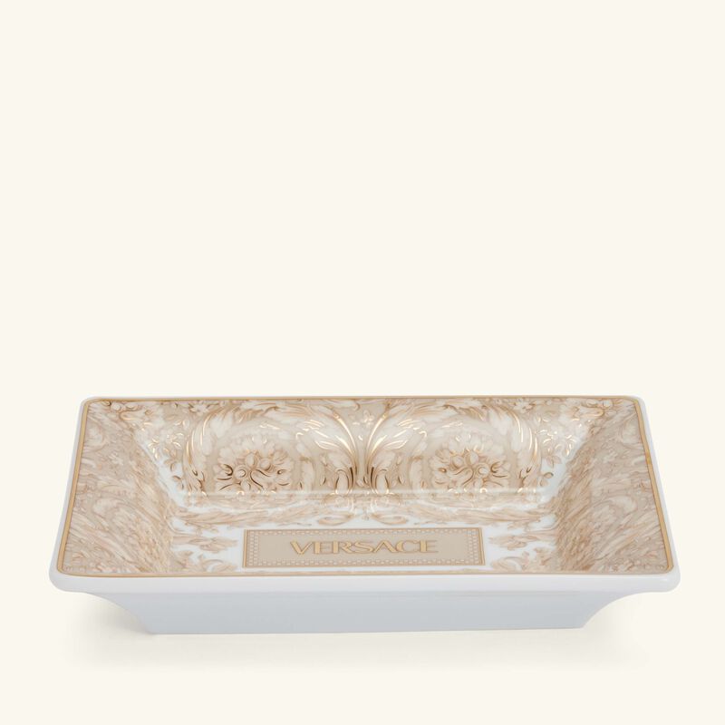 versace barocco beige serving dish 15 cm