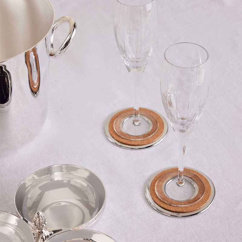 oh de christofle coaster clear set of 2
