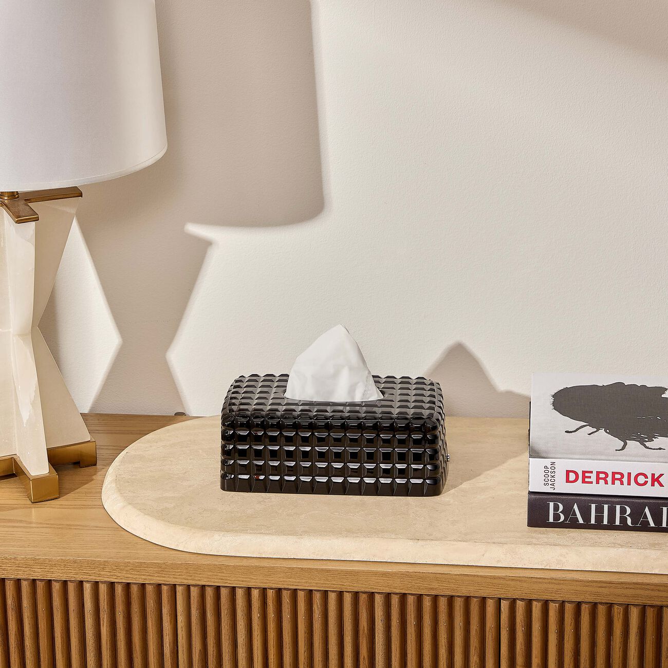 Luxe Tissue Box Black mario cioni c luxe tissue box black