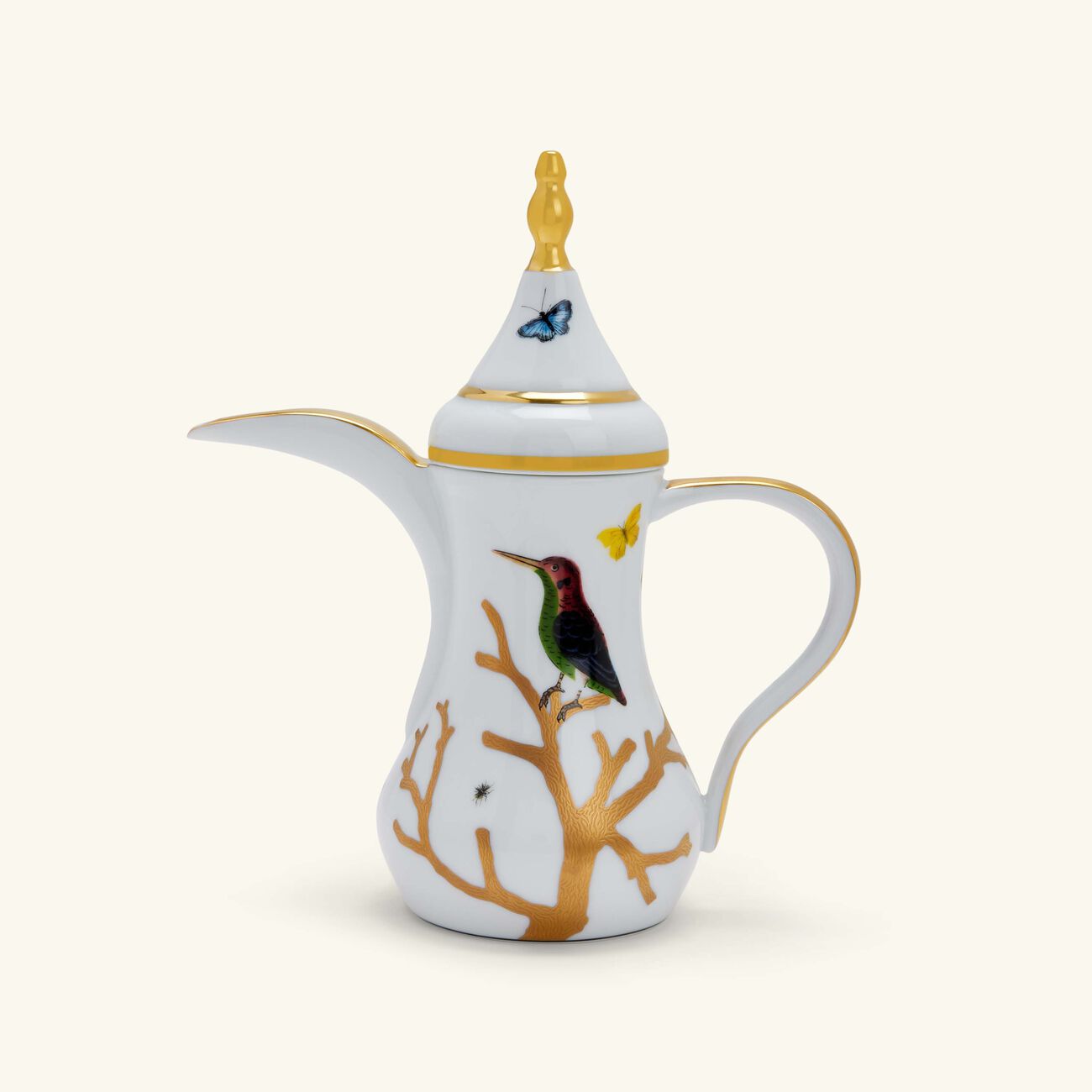 Aux Oiseaux Coffee Pot Gold bernardaud aux oiseaux coffee pot gold