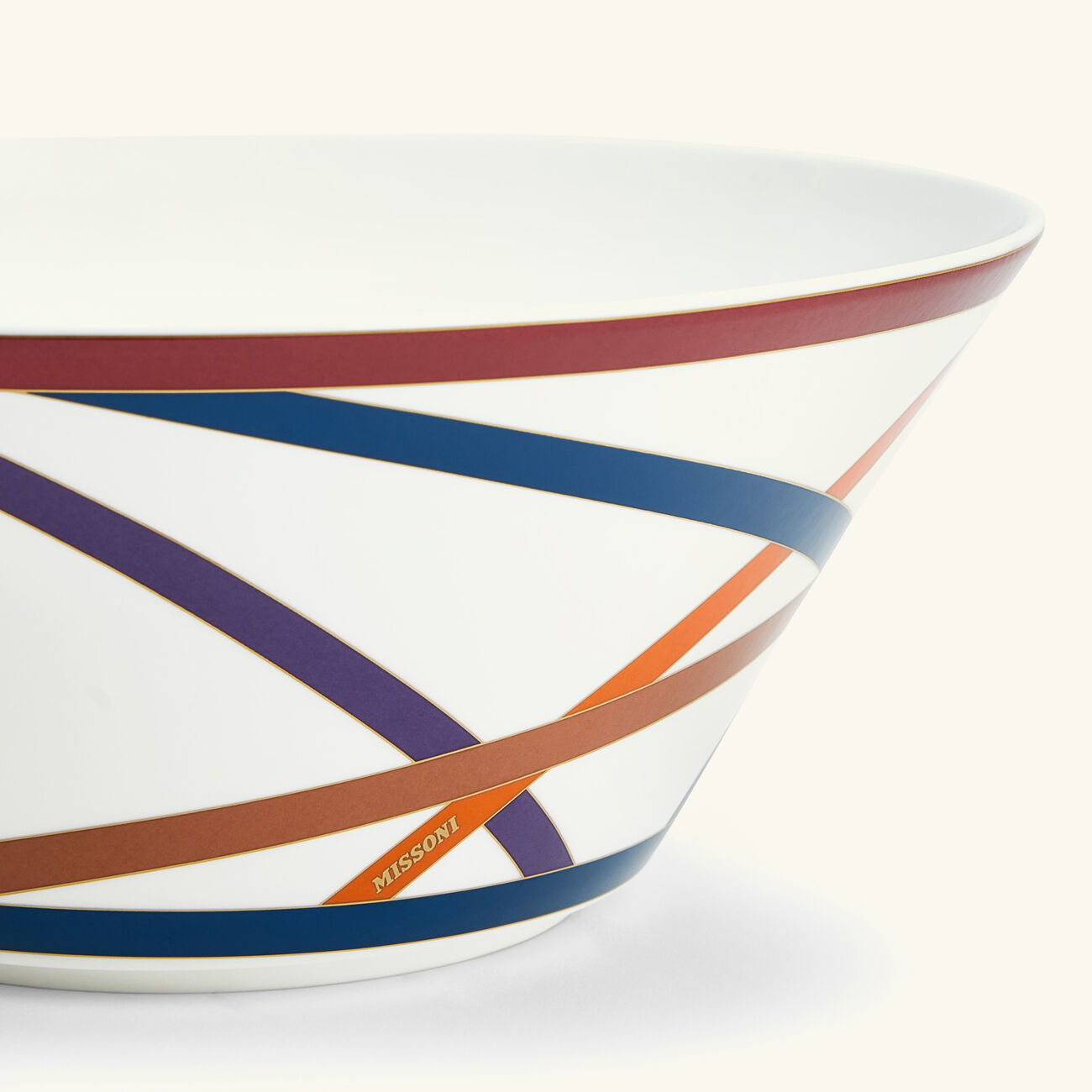 missoni home nastri salad bowl 26cm
