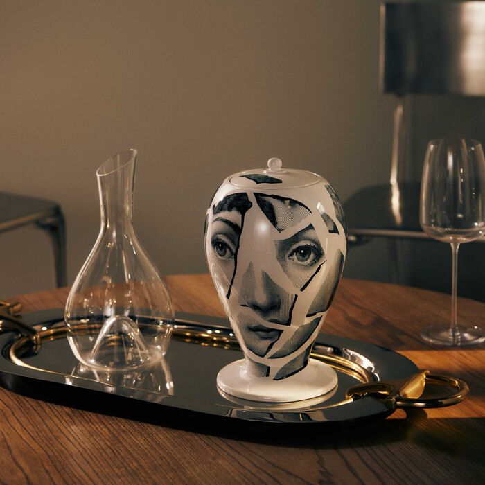 fornasetti cocci vase medium white