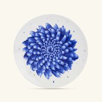 bernardaud in bloom salad plate coupe blue 22cm
