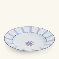 bernardaud brocante soup plate round blue 22cm