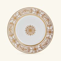 bernardaud aux rois dinner plate round gold 26cm