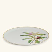 bernardaud jardin indien serving platter round green 32cm