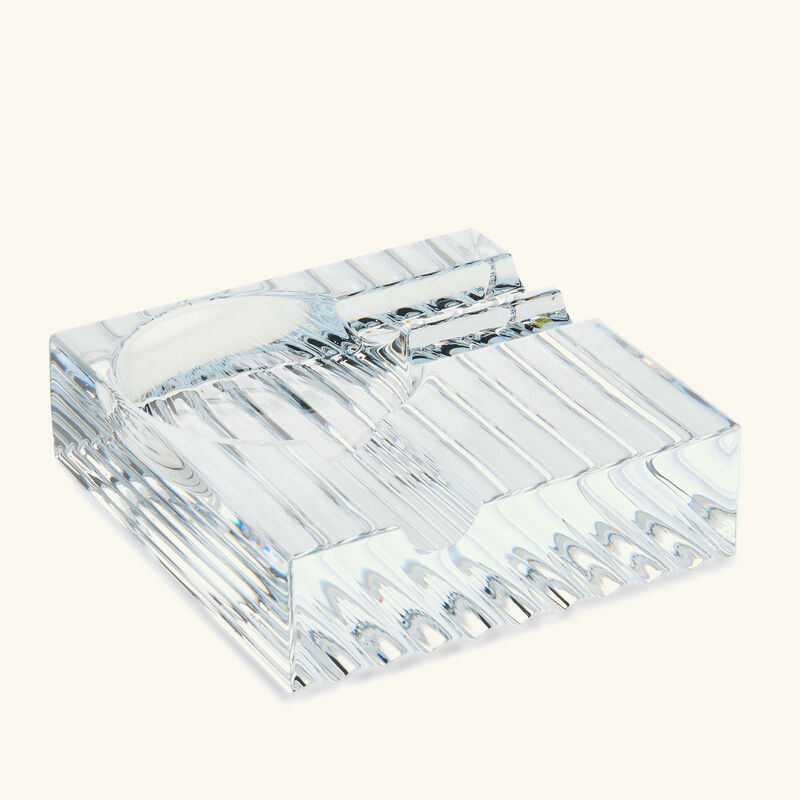 baccarat havana ashtray square mini clear