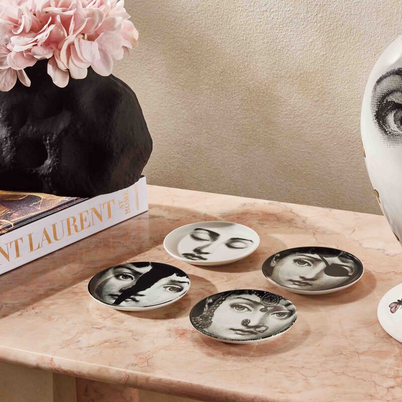 Tema e Variazioni No.10 Coaster Grey fornasetti tema e variazioni no 10 coaster grey