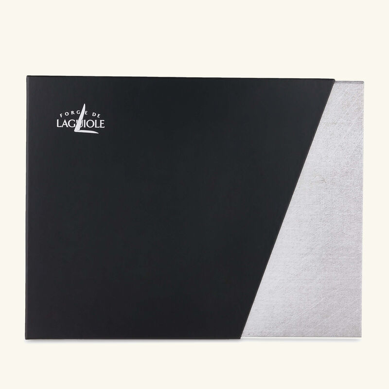 Acrylic Handle Table Knife Black Set of 6 forge de laguiole acrylic handle table knife black set of 6