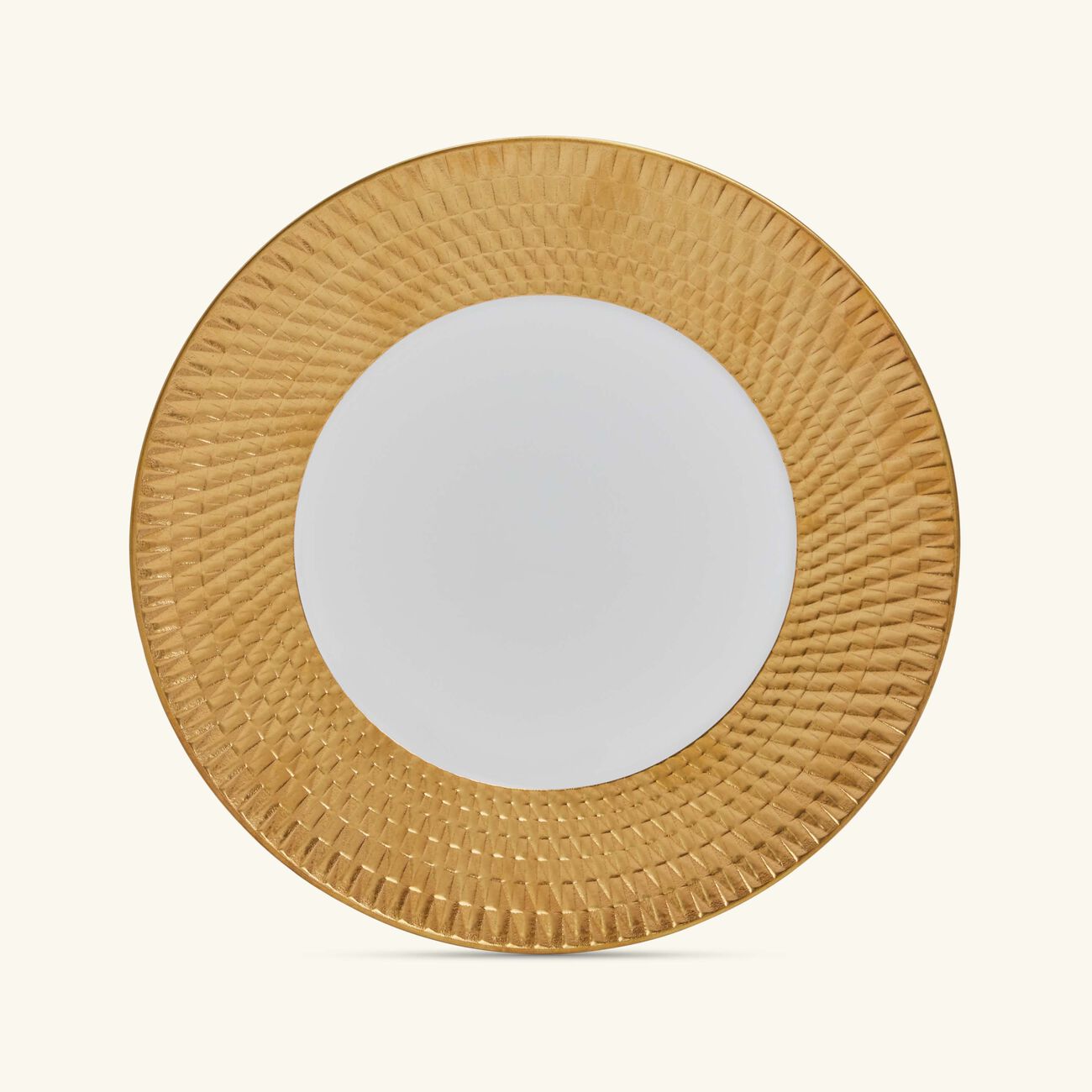 bernardaud twist dinner plate round gold 26cm