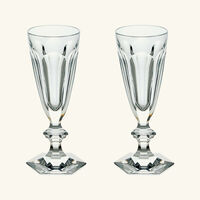 baccarat harcourt 1841 champagne glass clear set of 2