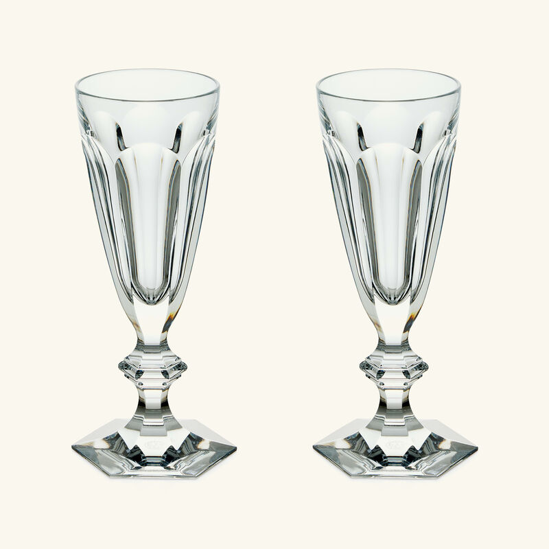baccarat harcourt 1841 champagne glass clear set of 2