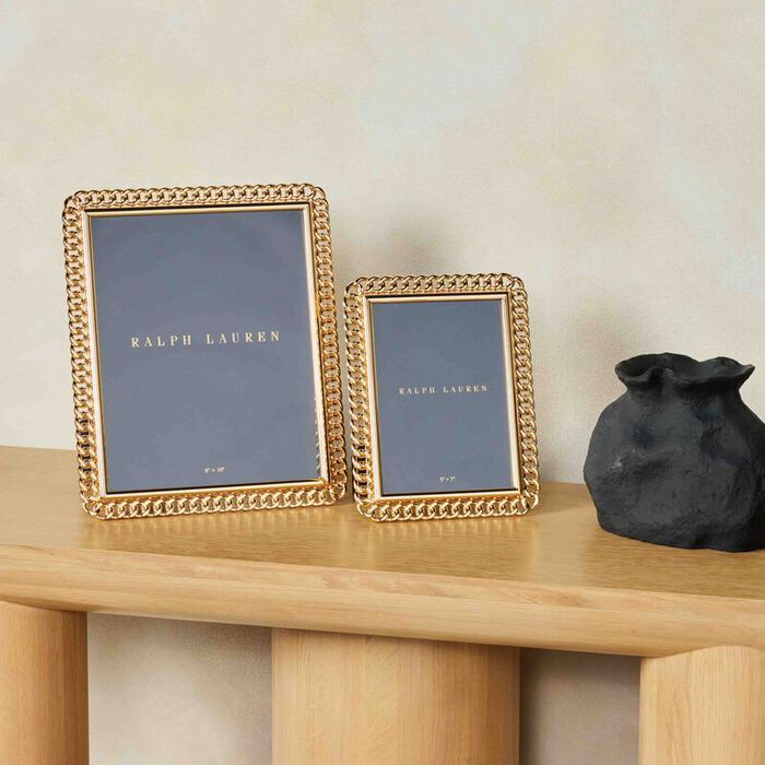 ralph lauren home blake picture frame gold 12x17cm