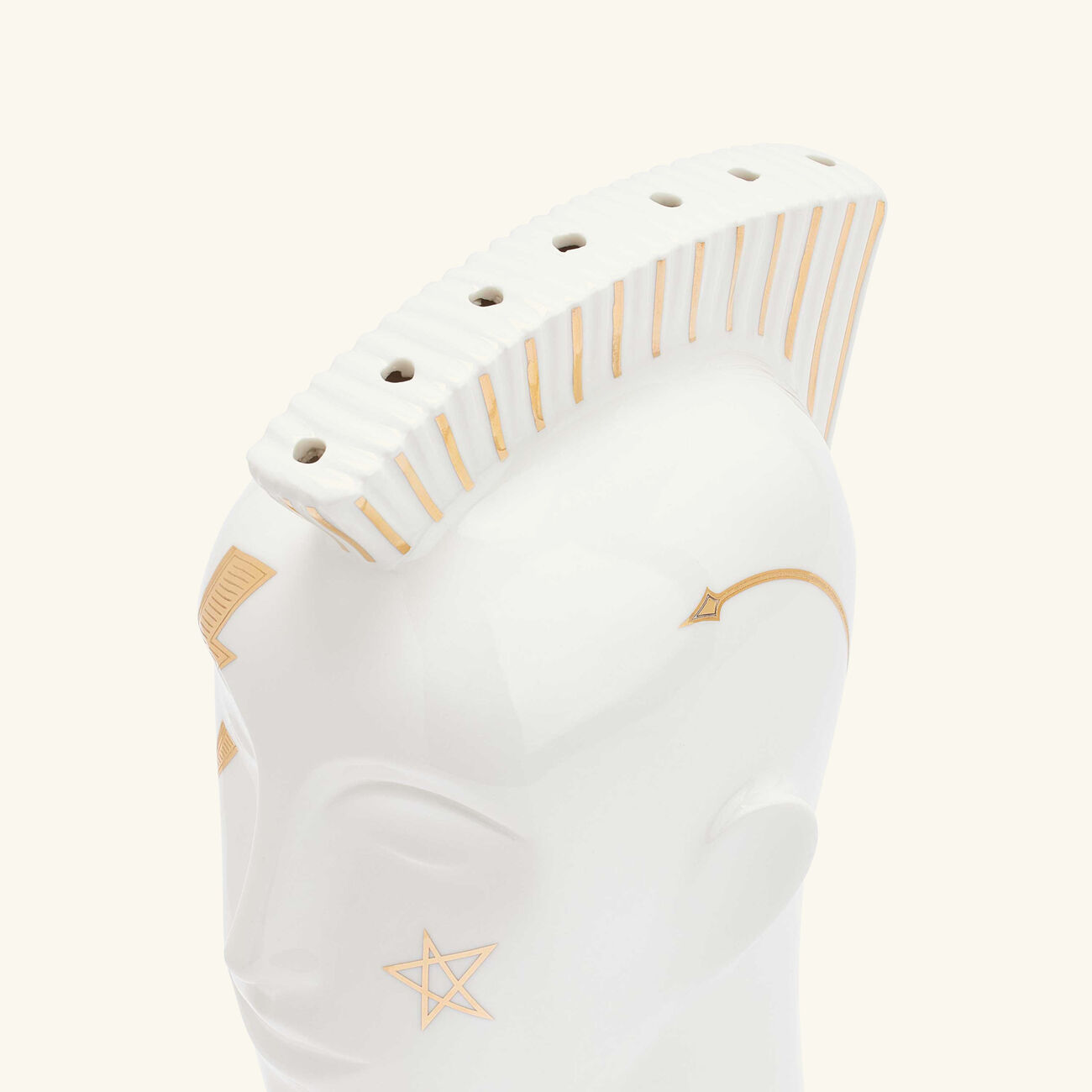 Gilded Mohawk Lollipop Holder White jonathan adler gilded mohawk lollipop holder white