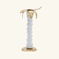 Haas Mojave Palm Candle Holder Grey l objet haas mojave palm candle holder grey