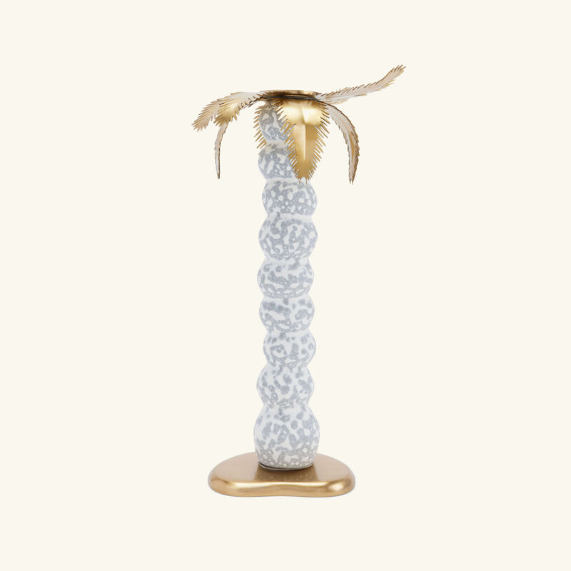Haas Mojave Palm Candle Holder Grey l objet haas mojave palm candle holder grey