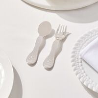christofle charlie bear two piece baby flatware set silver plated