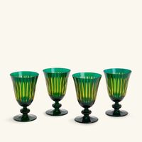 لوبجيه طقم بريزم المؤلف من 4 كؤوس للشراب باللون الأخضر