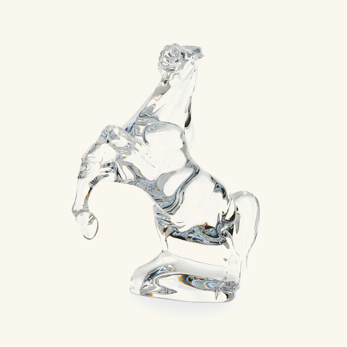 Rearing Horse Sculpture Small Clear baccarat rearing horse sculpture small clear