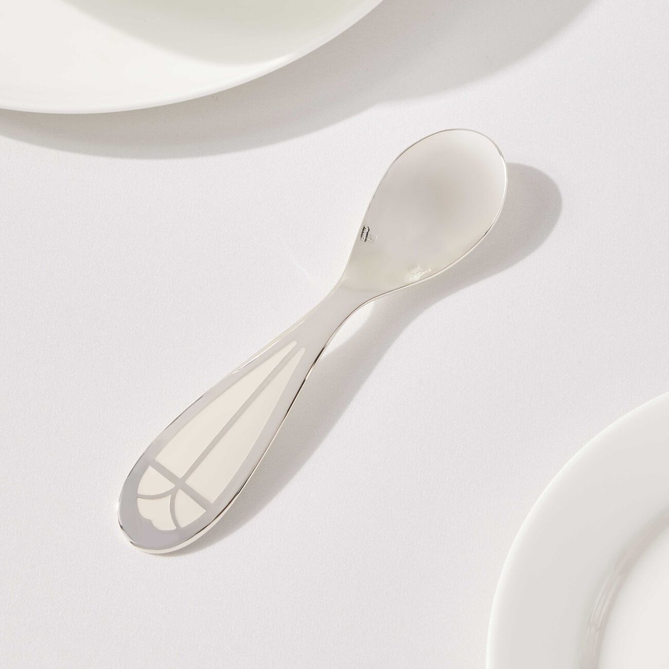 christofle quartz talisman baby spoon white
