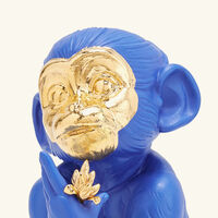 Little Monkey Sculpture Small Blue lladro little monkey sculpture small blue