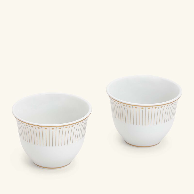 Malmaison Impériale Coffee Cups Gold Set of 2 christofle malmaison imp riale coffee cups gold set of 2
