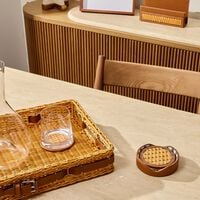 Bailey Coaster Brown Set of 4 ralph lauren home bailey coaster brown set of 4