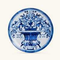 dolce gabbana casa blu mediterraneo stella charger plate blue round 31cm