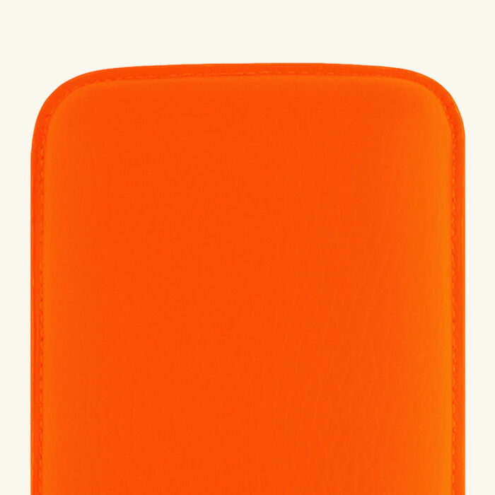 st dupont fluo 3 cigar case leather case neon orange