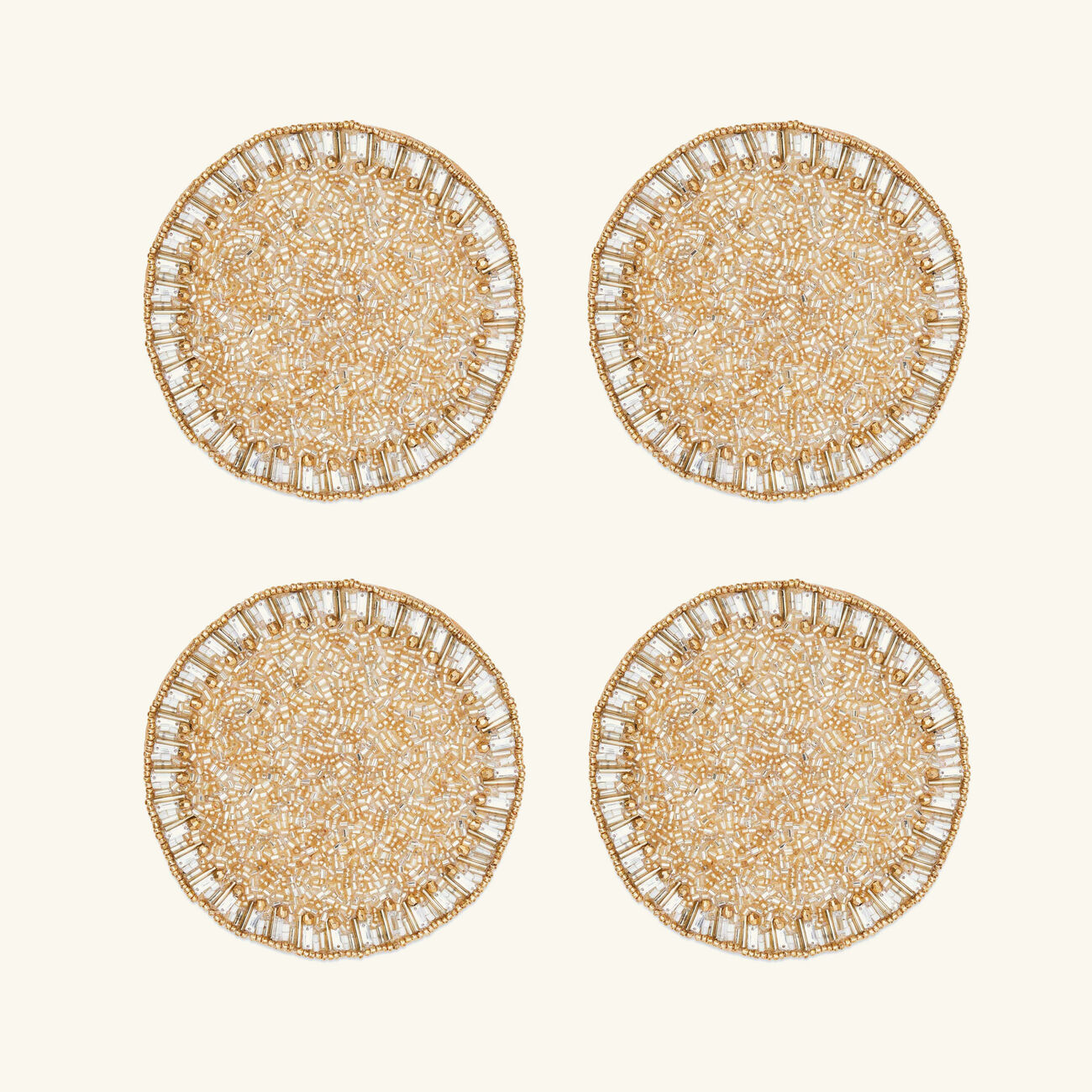 Bevel Coasters Gold Set Of 4 kim seybert bevel coasters gold set of 4