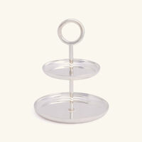 كريستوفل قاعدة الكيك فيرتيجو من طبقتين مطلية بالفضة