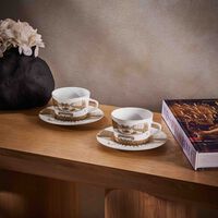 طقم فيرساي أنشانتي مؤلف من أربعة فناجين للشاي مع صحونها برناردو طقم فيرساي أنشانتي مؤلف من أربعة فناجين للشاي مع صحونها