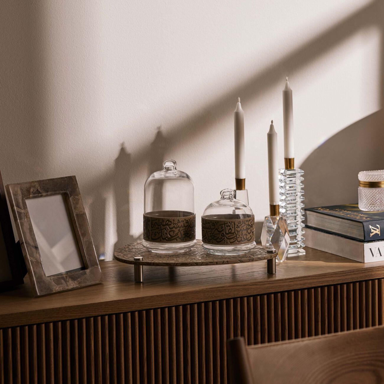 dimlaj kareem serving bowl beige set of 2