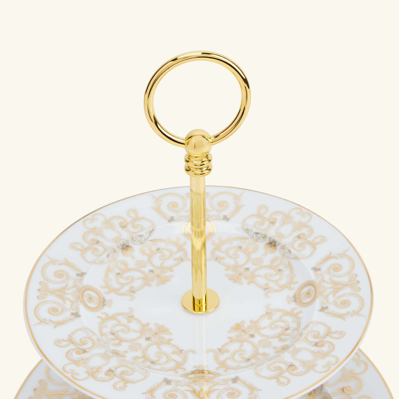 فيرساتشي قاعدة الكيك ميدوزا جالا من طبقتين بيضاء