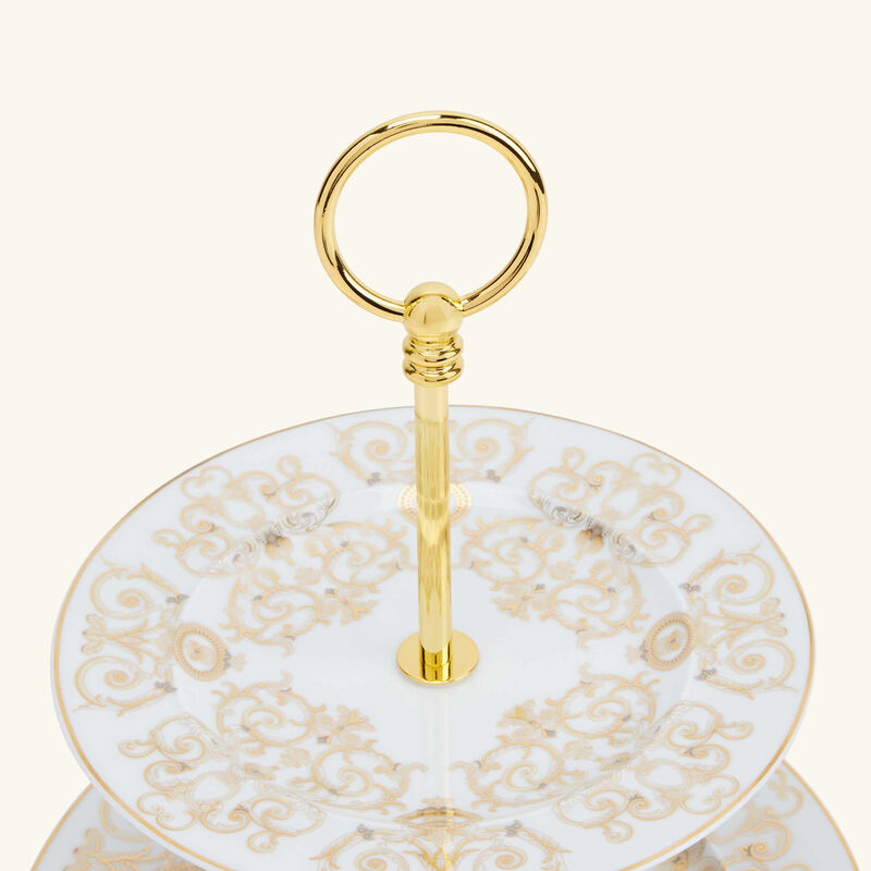 فيرساتشي قاعدة الكيك ميدوزا جالا من طبقتين بيضاء