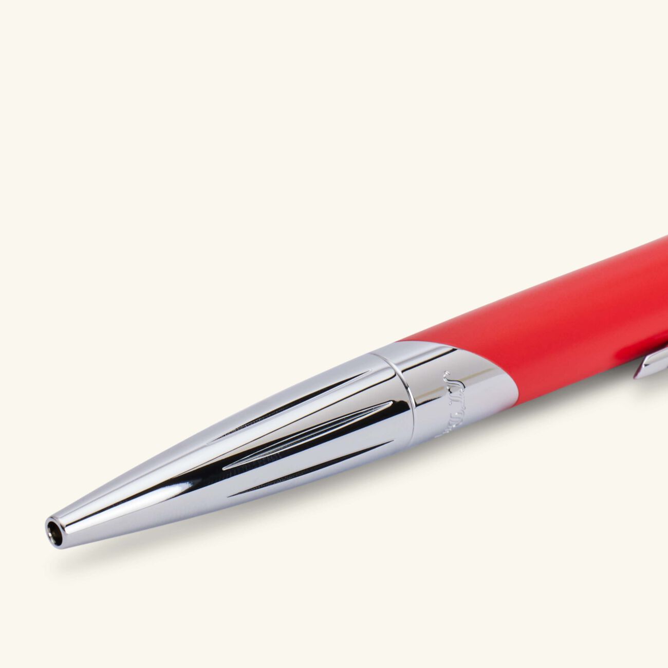 st dupont defi millennium ballpoint pen red