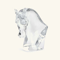 Horse Head Sculpture Medium Clear lalique horse head sculpture medium clear