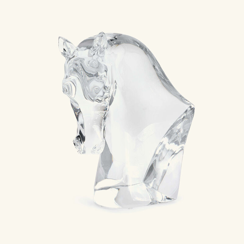 Horse Head Sculpture Medium Clear lalique horse head sculpture medium clear