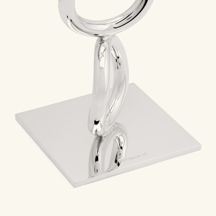 christofle vertigo three ring candle holder silver plated