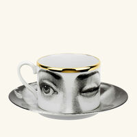 Tema e Variazioni 2005 L'Antipatico Tea Cup Grey fornasetti tema e variazioni 2005 l antipatico tea cup grey