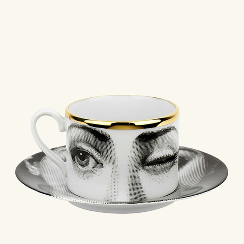 Tema e Variazioni 2005 L'Antipatico Tea Cup Grey fornasetti tema e variazioni 2005 l antipatico tea cup grey