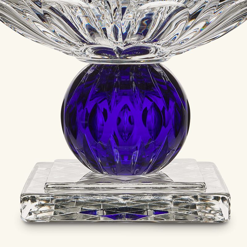 ماريو تشيوني مزهرية كاترينا ذات التصميم المتوسع تدريجيًا كبيرة زرقاء