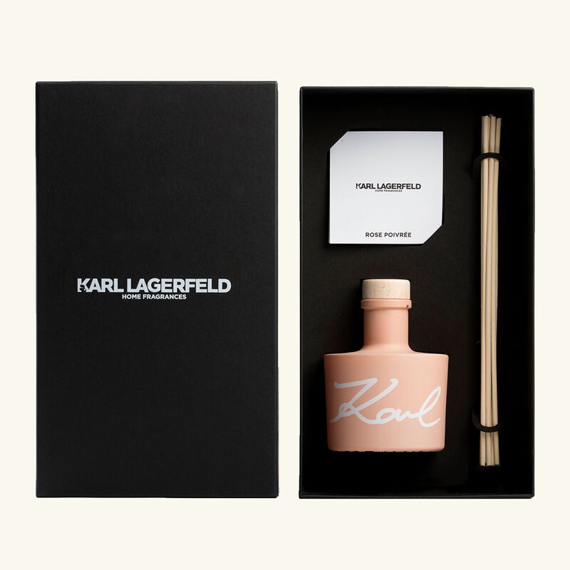 Rose Poivrée Reed Diffuser with Natural Sticks karl lagerfeld rose poivr e reed diffuser with natural sticks