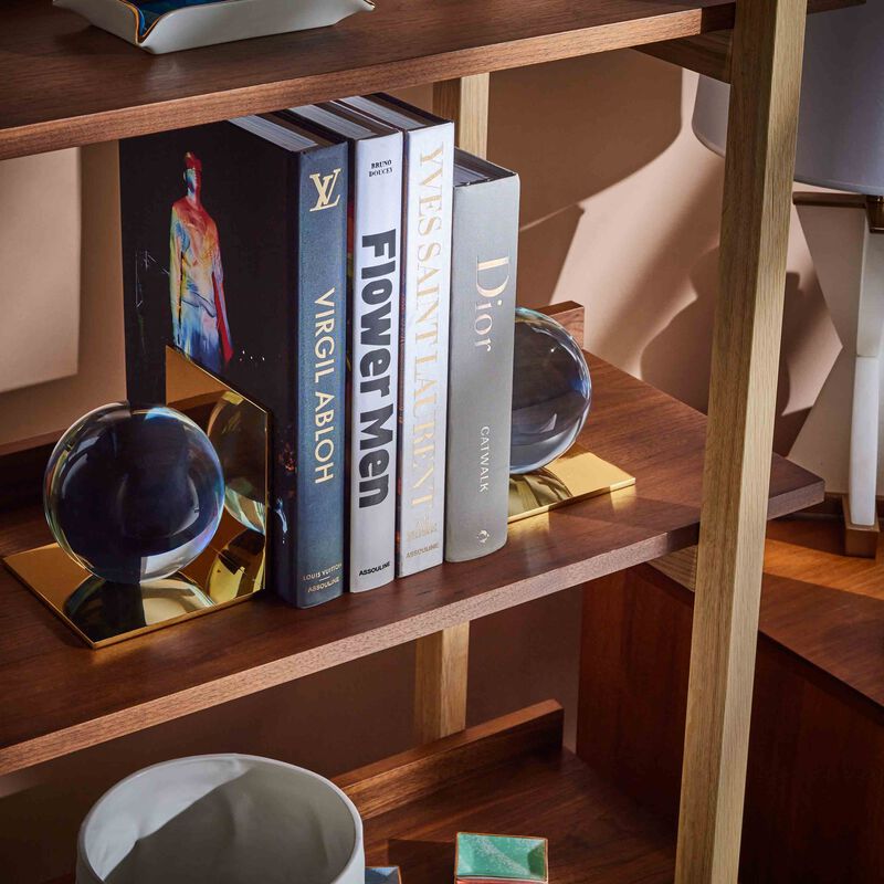 Globo Bookends Blue jonathan adler globo bookends blue