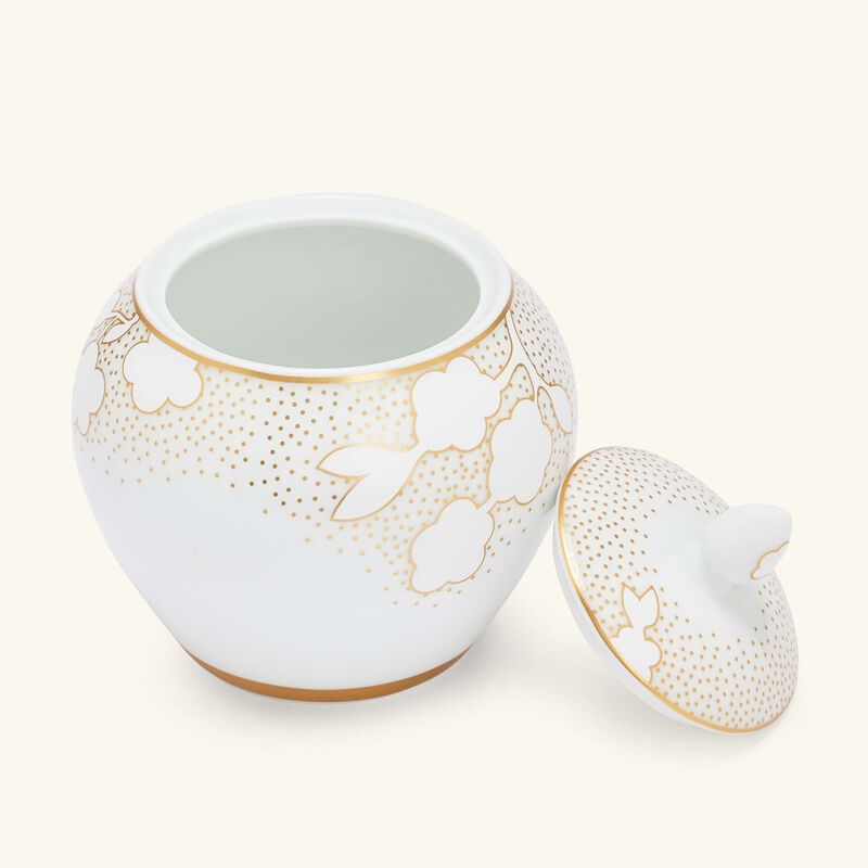 bernardaud reves sugar bowl white