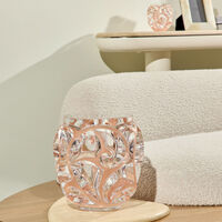 Tourbillons Vase Round Extra Large Pink lalique tourbillons vase round extra large pink