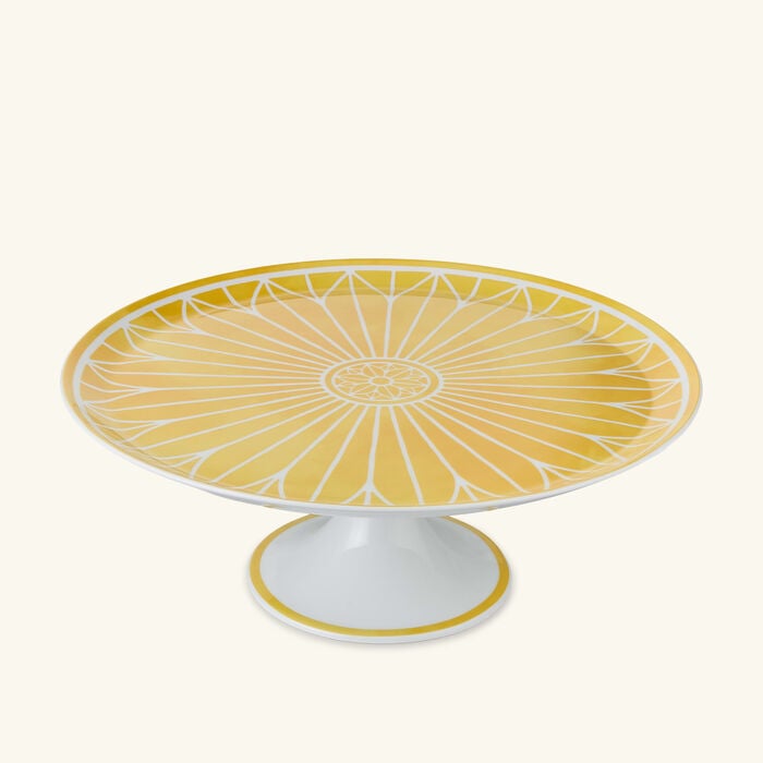 christofle malmaison riviera cake stand yellow
