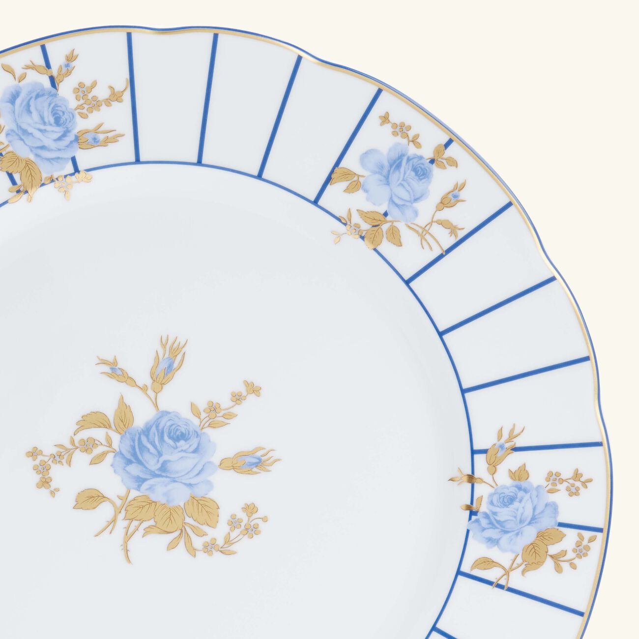 bernardaud brocante dinner plate round blue 27cm