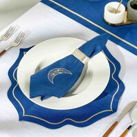 Arabesque Placemat Blue Set Of 6 catherine denoual arabesque placemat blue set of 6